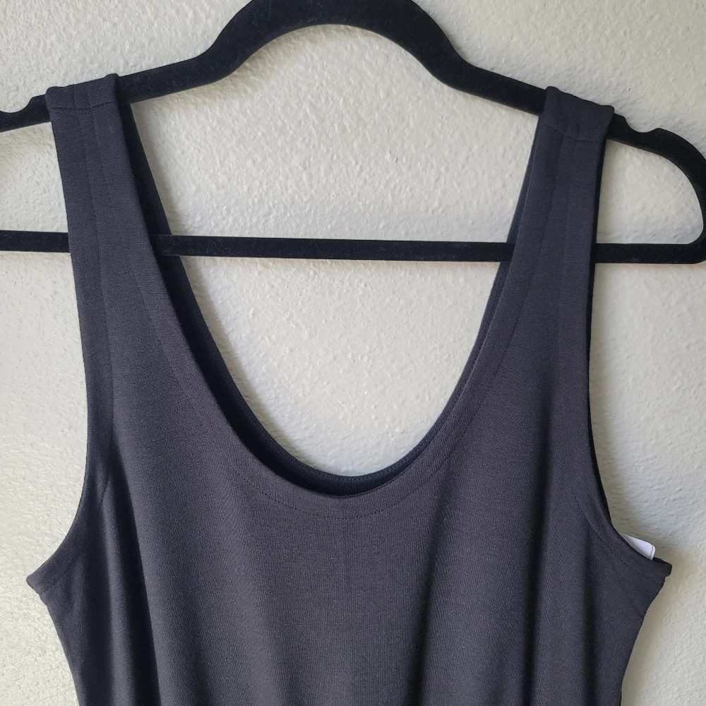 Athleta Balance Sleeveless Jumpsuit XSmall Black NWT French Terry Loungewear